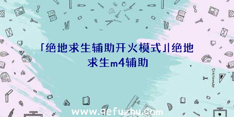 「绝地求生辅助开火模式」|绝地求生m4辅助